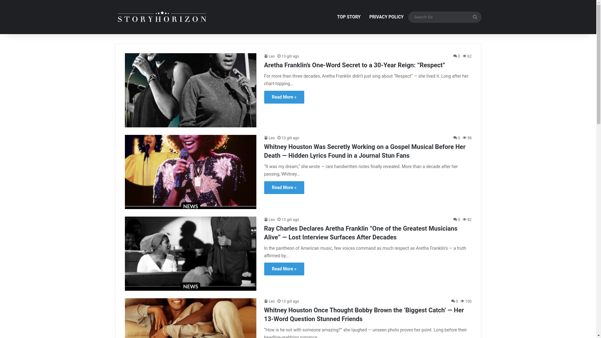 website screenshot of https://storyhorizon.net/