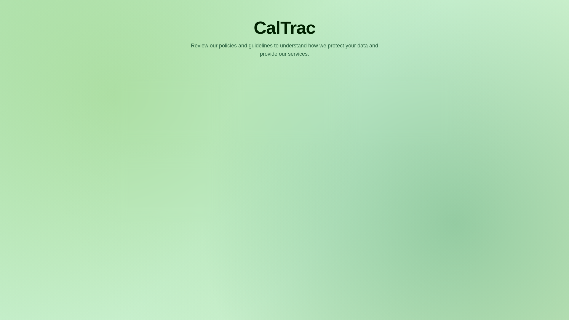 website screenshot of https://caltrac.cc/