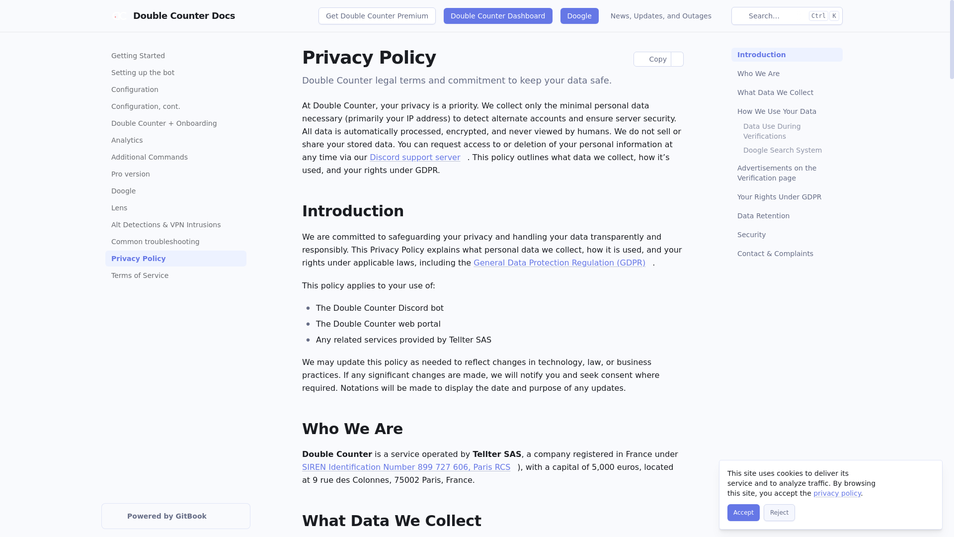 website screenshot of https://docs.doublecounter.gg/legal