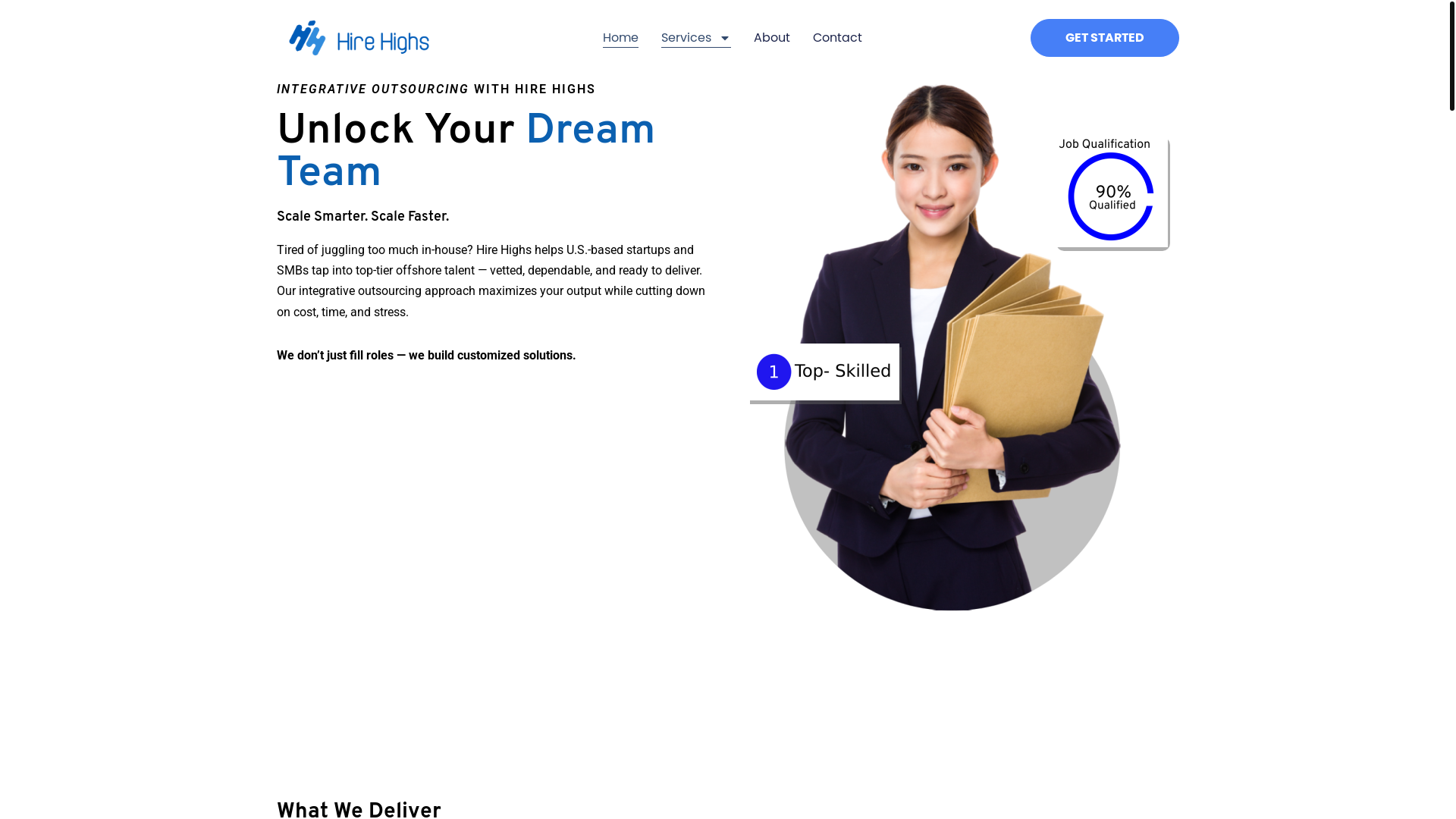 website screenshot of https://gohirehighsremote.info/