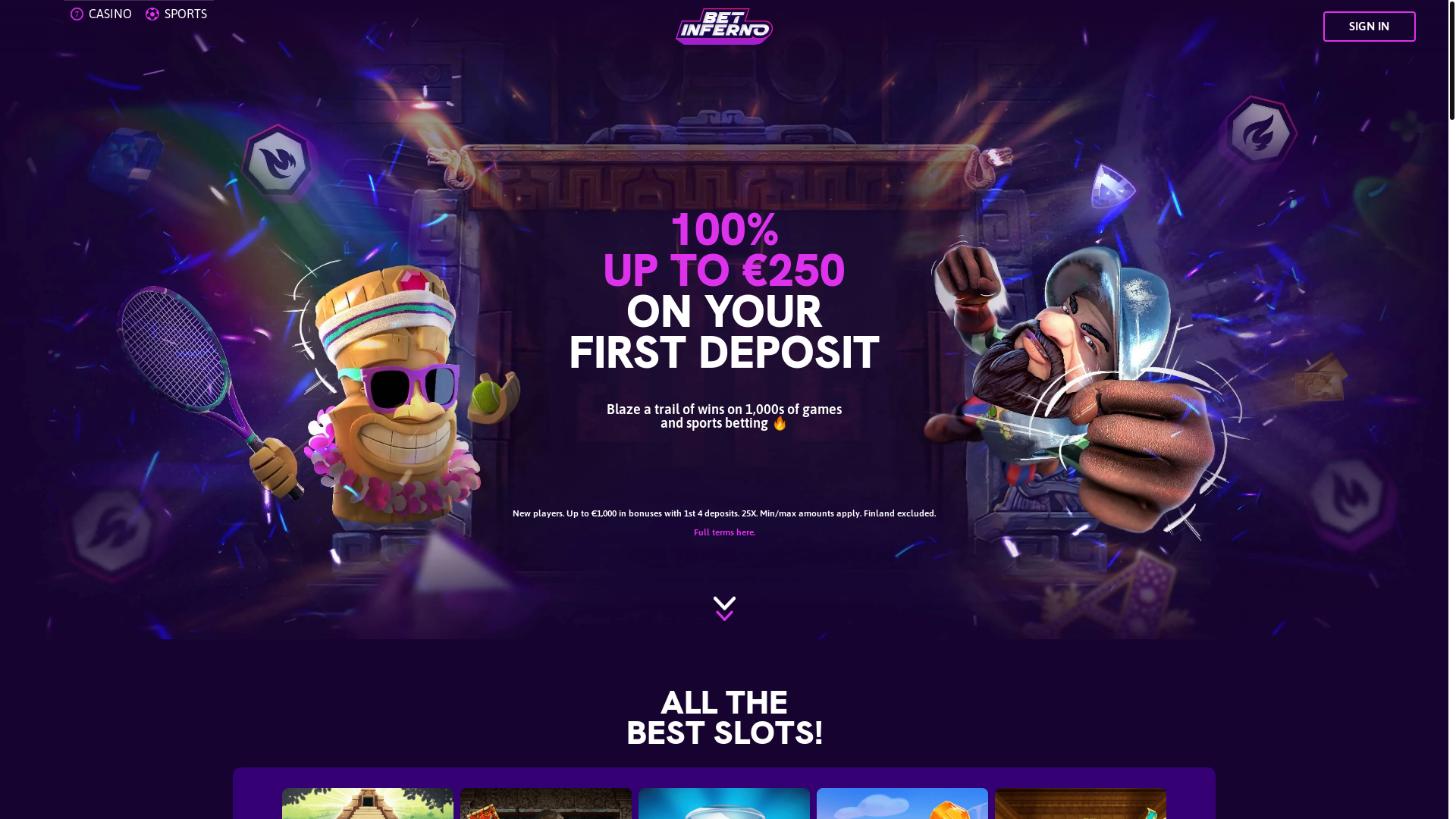 website screenshot of https://landing-betinferno.pages.dev/