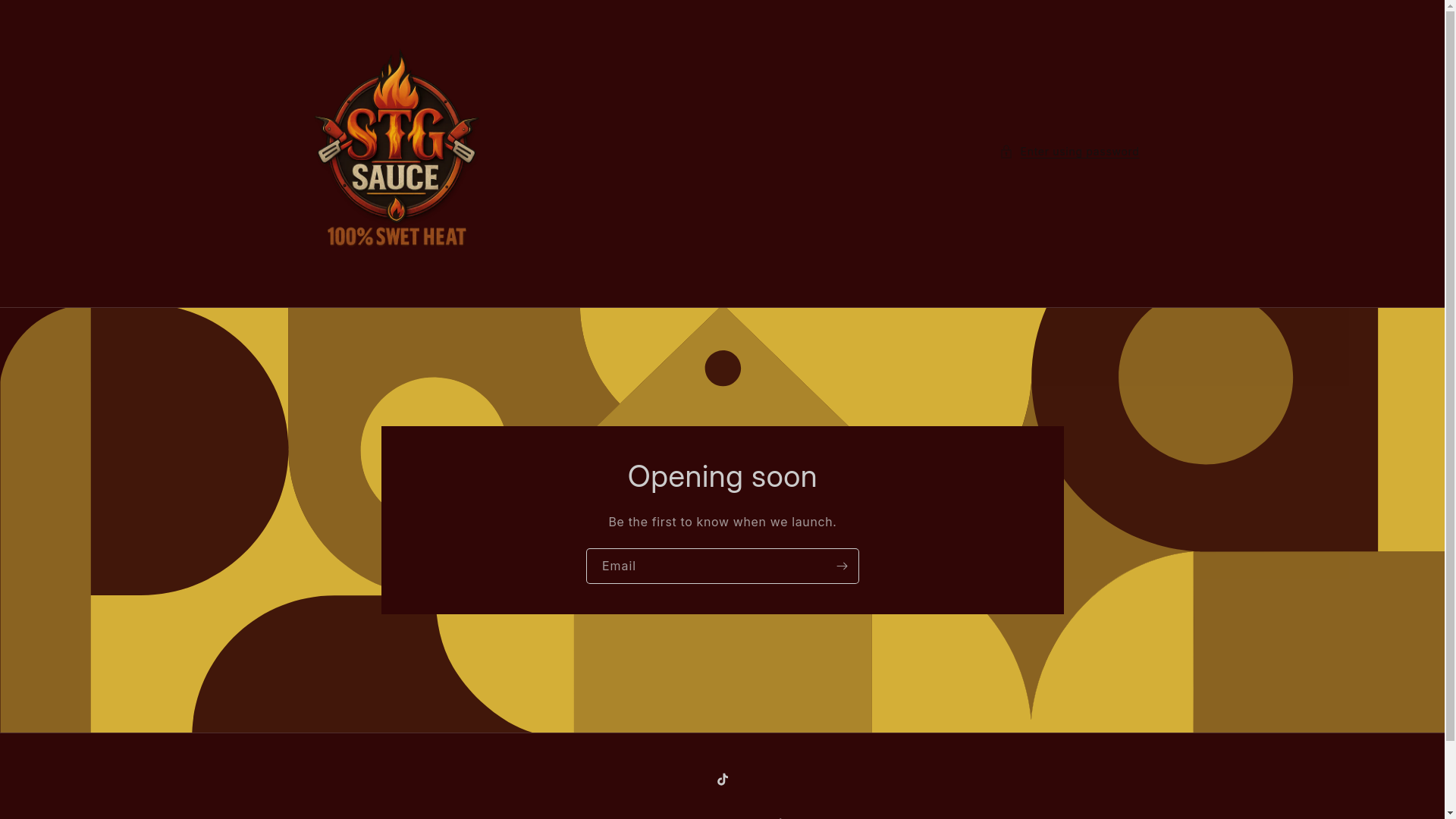 website screenshot of https://stgsauce.com/