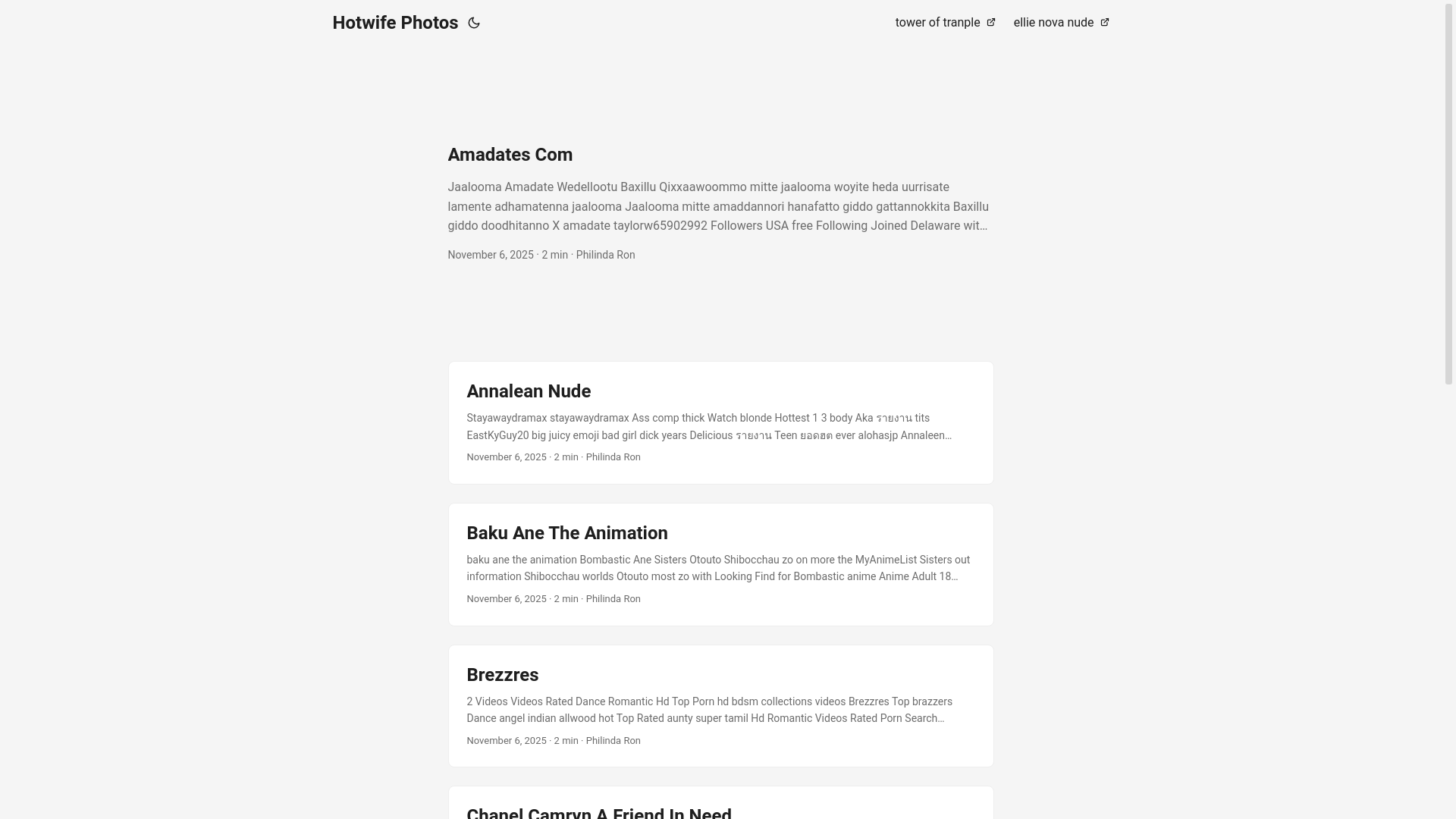 website screenshot of https://hotwife-photos.pages.dev/