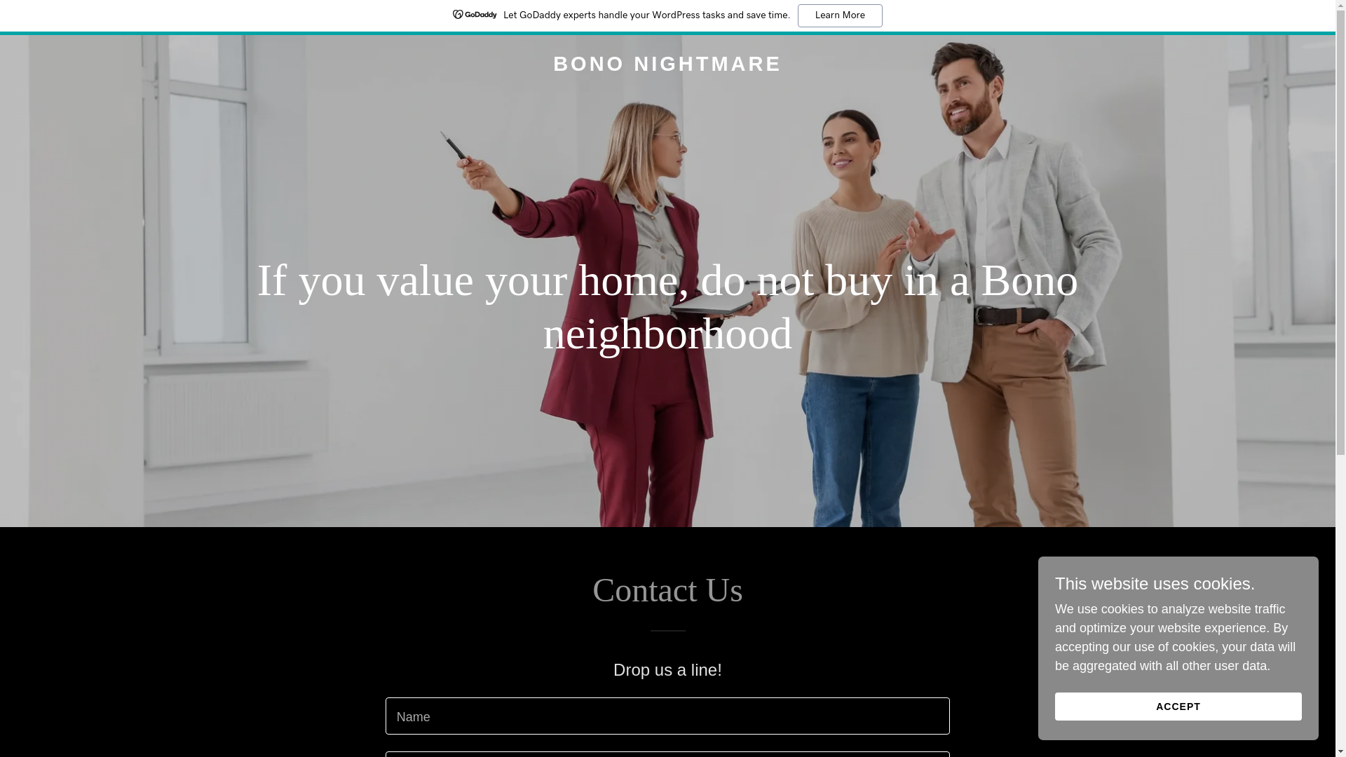 website screenshot of https://bono-nighmare.com/