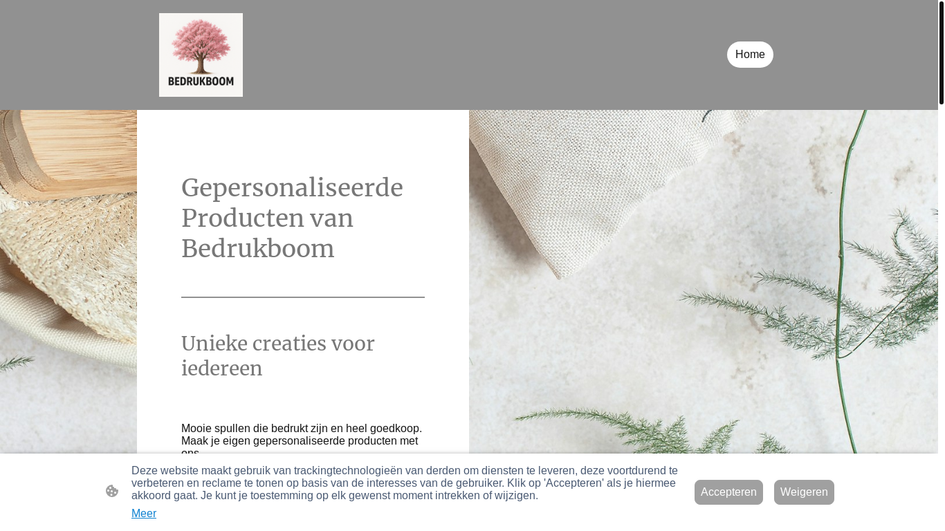 website screenshot of https://bedrukboom.nl/