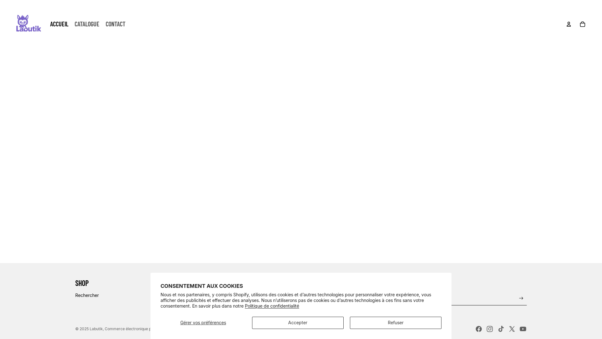 website screenshot of https://labutik.fr/