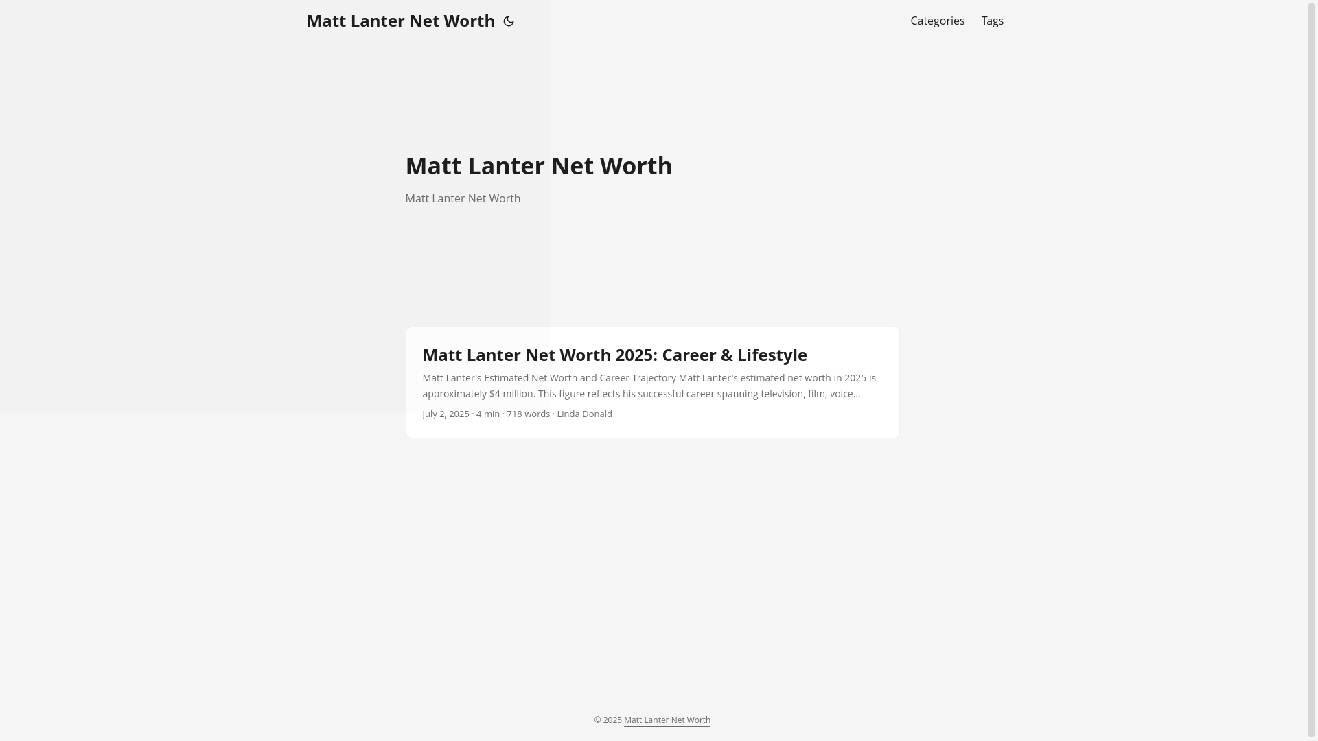 website screenshot of https://matt-lanter-net-worth20250706.pages.dev/
