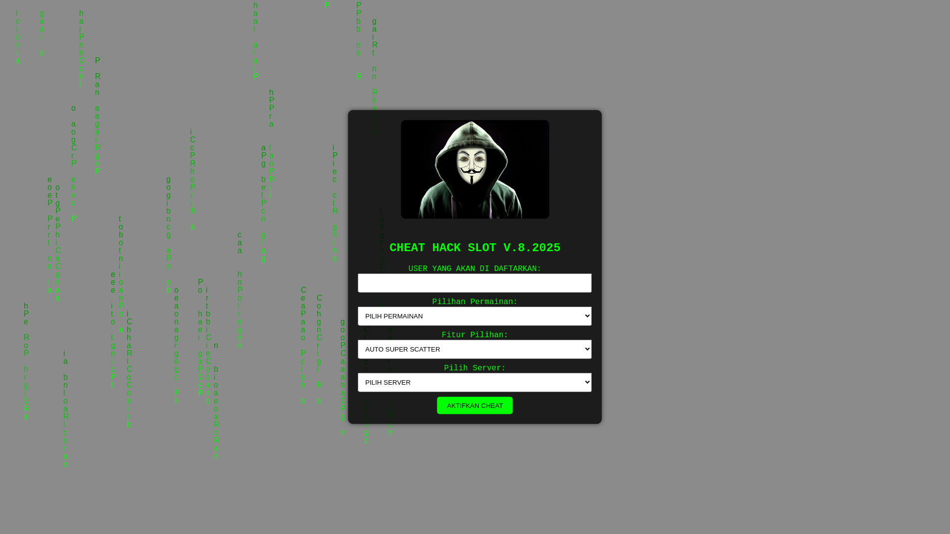 website screenshot of https://cheatslot2025-01.pages.dev/