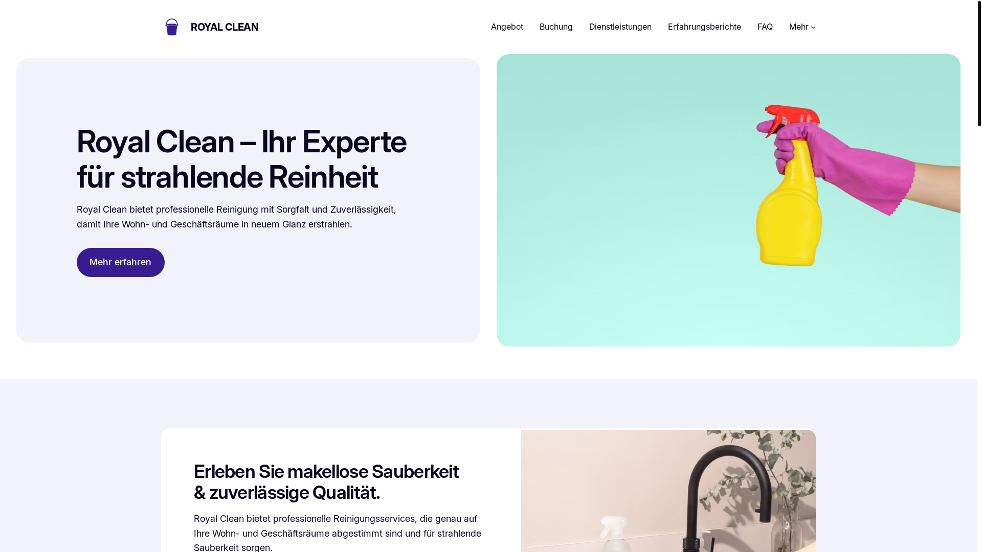 website screenshot of https://royalclean-berlin.de/