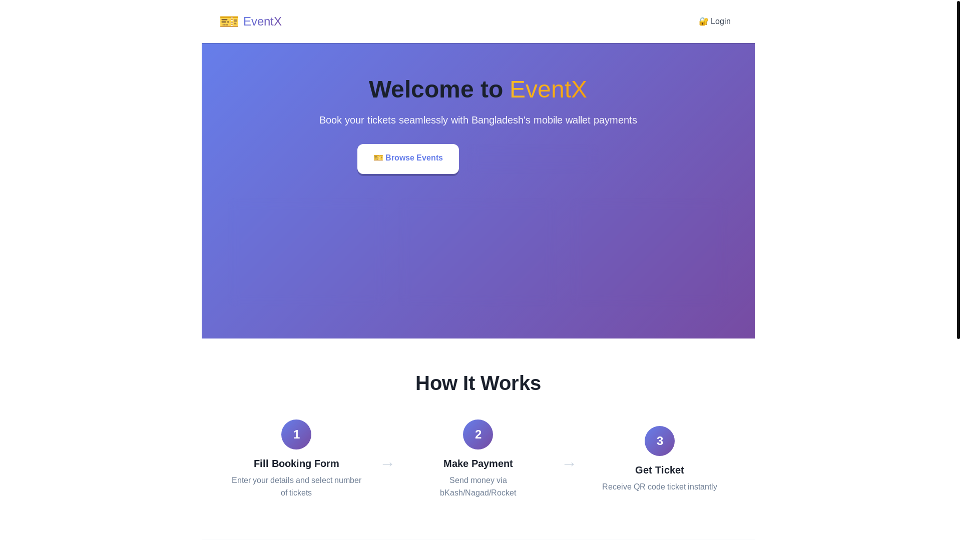website screenshot of https://eventx-frontend.pages.dev/