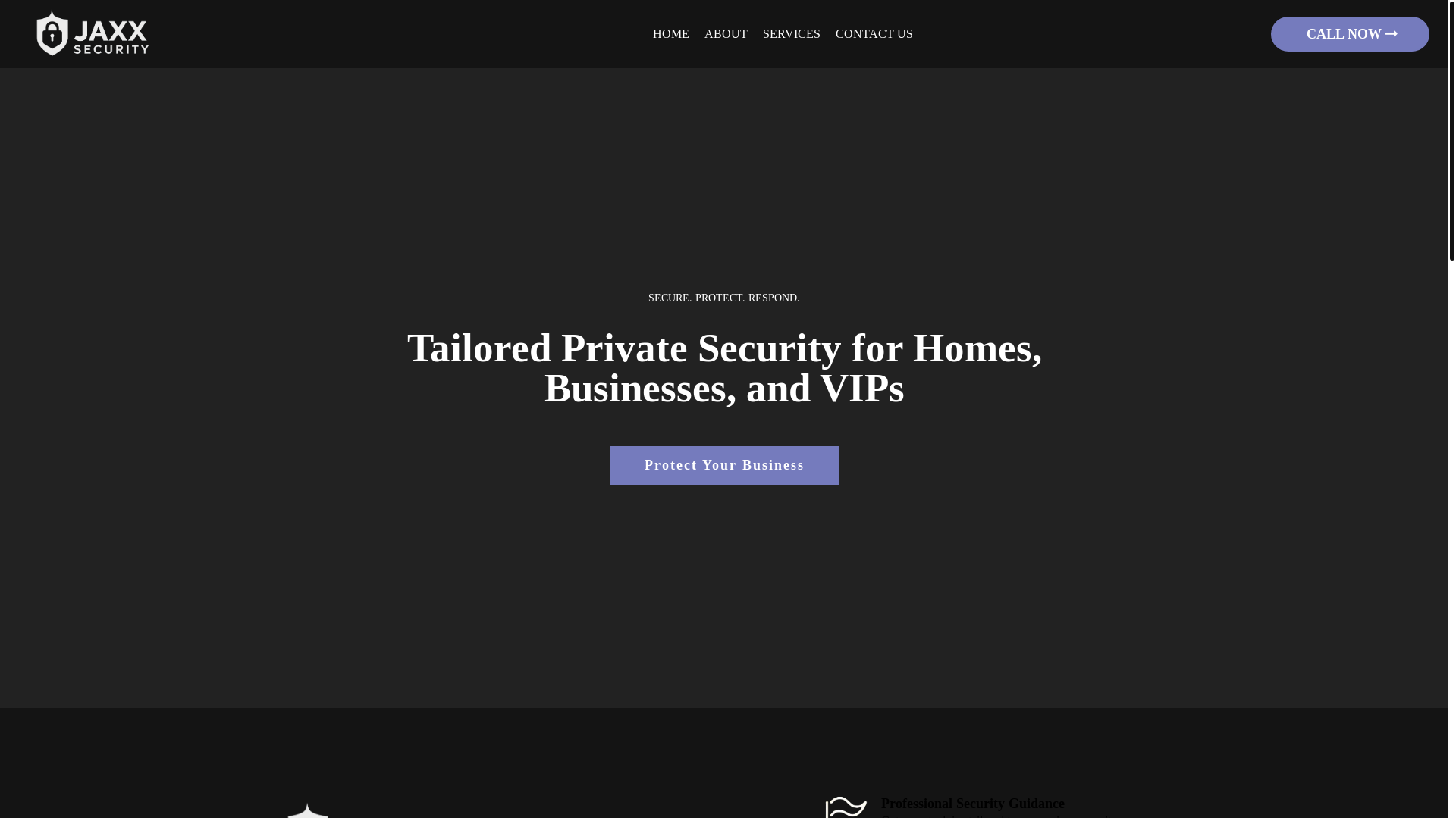 website screenshot of https://jaxxsecurity.com/