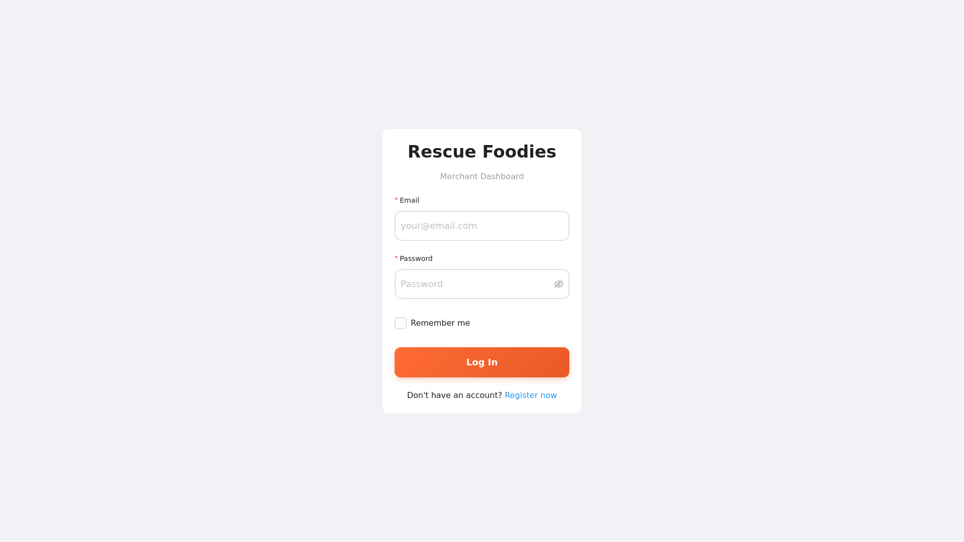 website screenshot of https://rescue-foodies-dashboard-production.pages.dev/