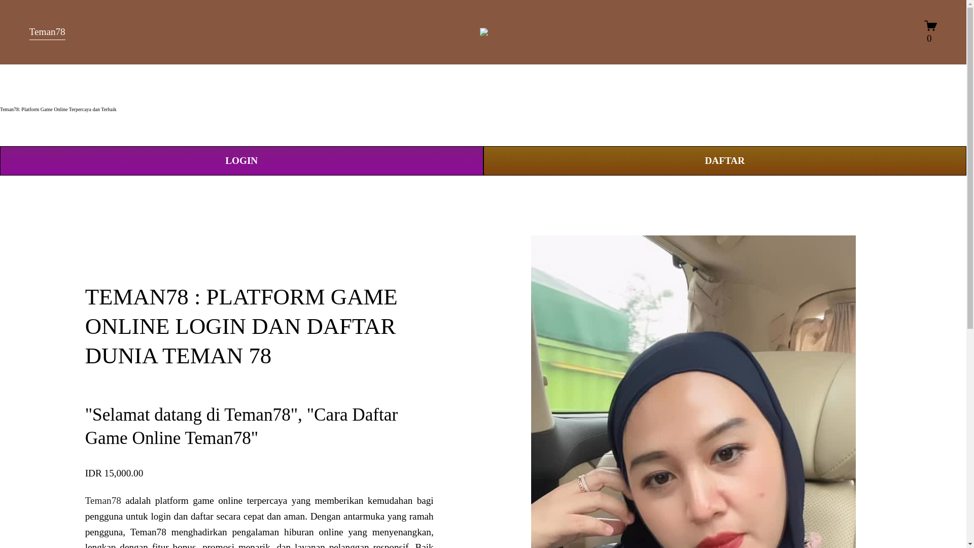 website screenshot of https://teman78.my.id