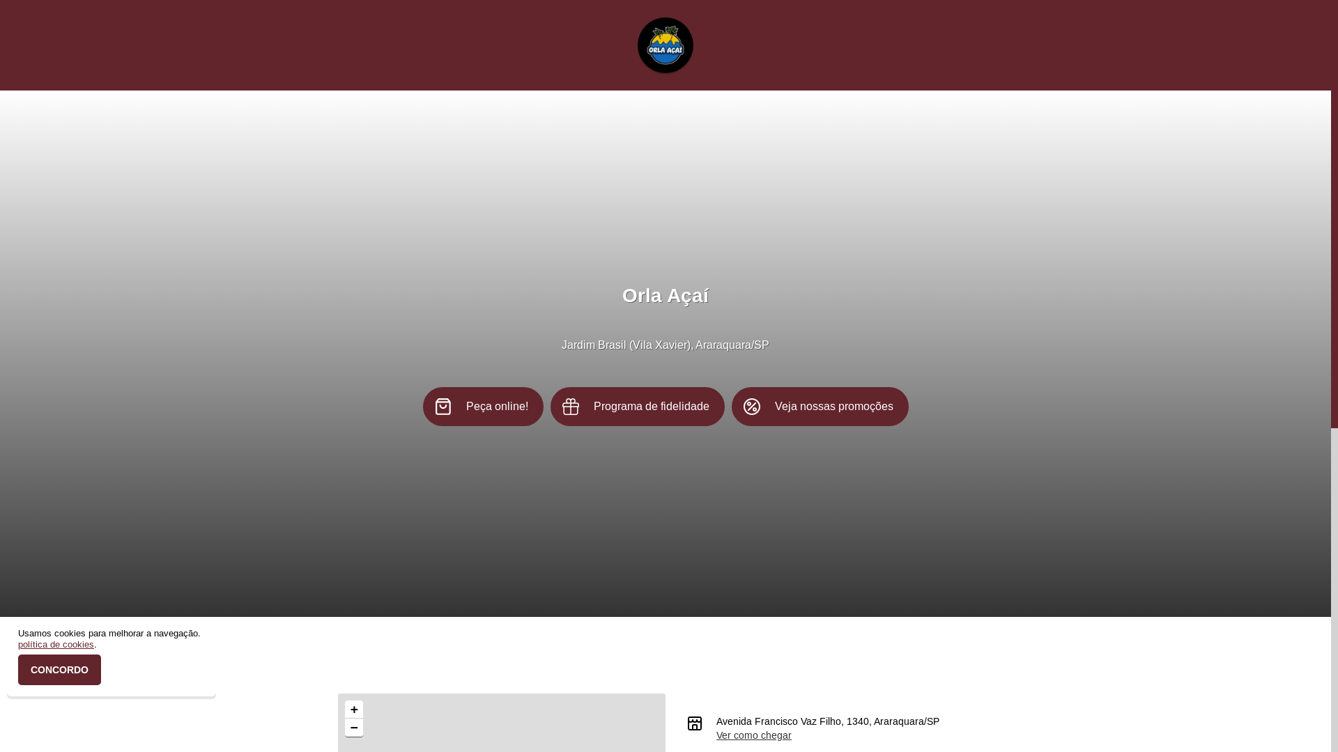 website screenshot of https://orlaacai.com.br/