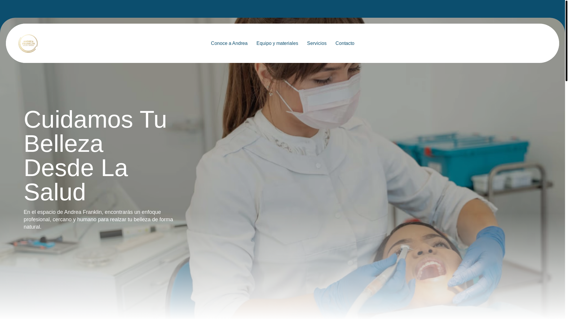 website screenshot of https://andreafranklinsaludbelleza.com/