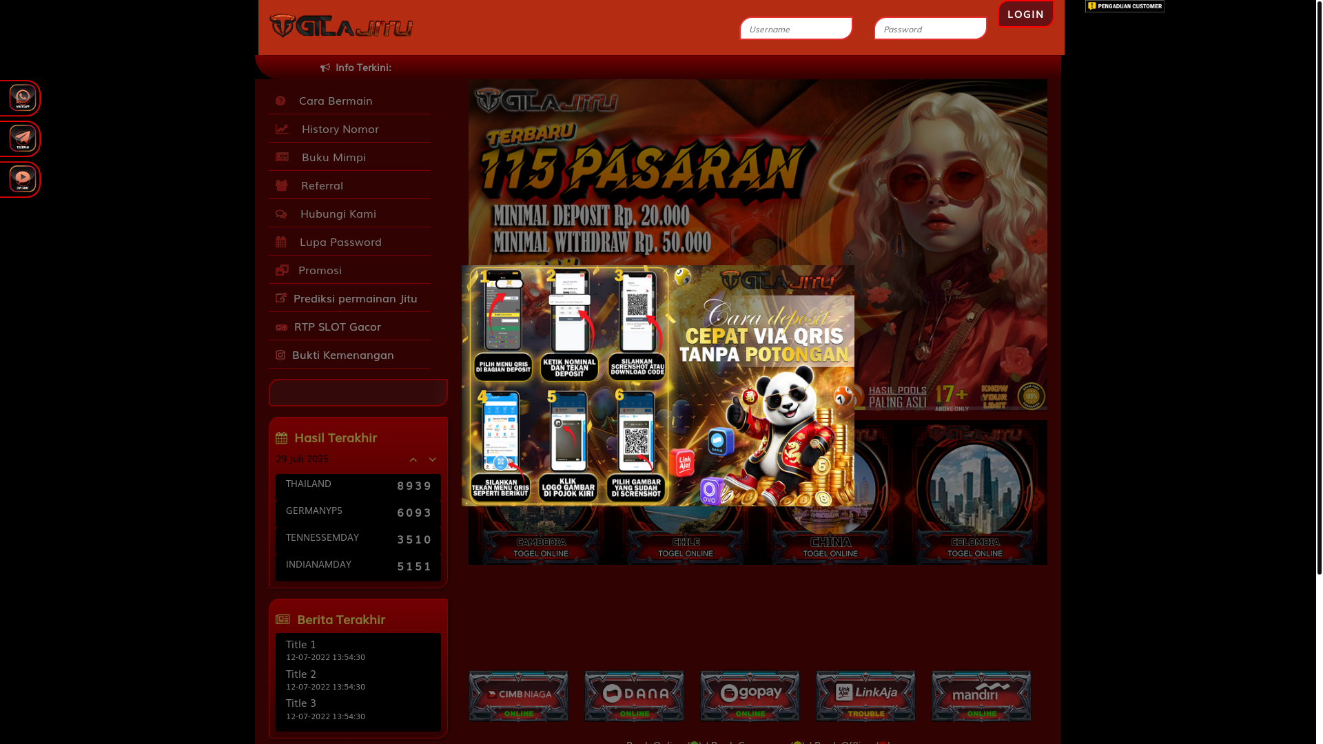 website screenshot of https://gilacerah.fit/