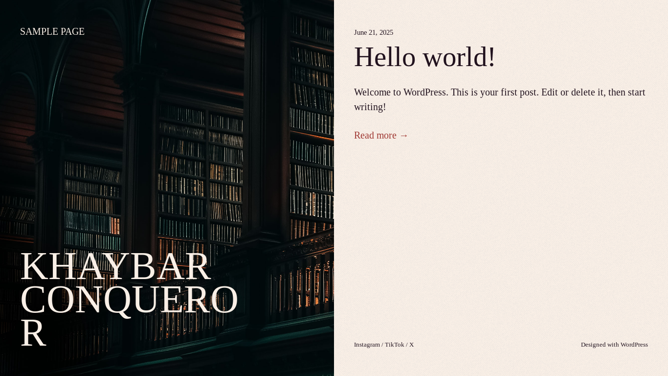 website screenshot of https://kheybarshekan.net/