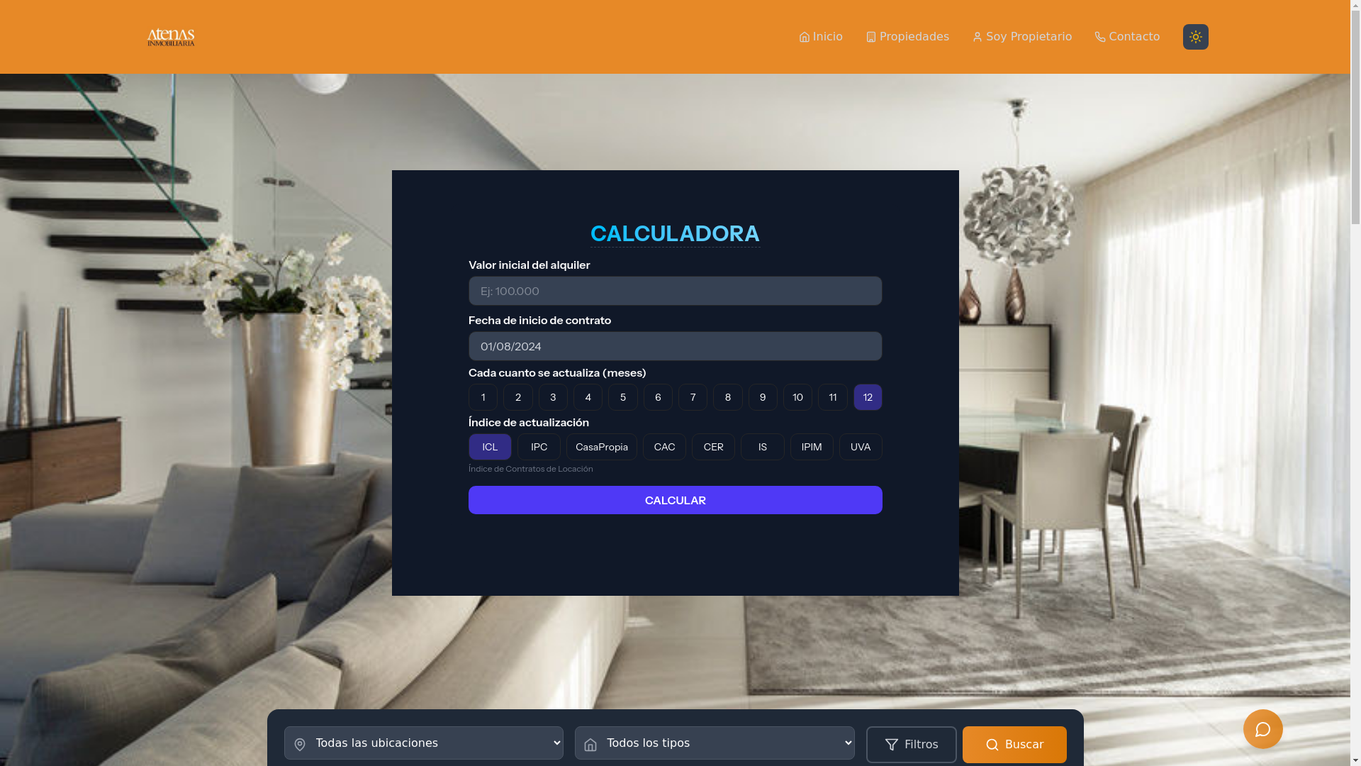website screenshot of https://atenasinmobiliaria.com.ar/