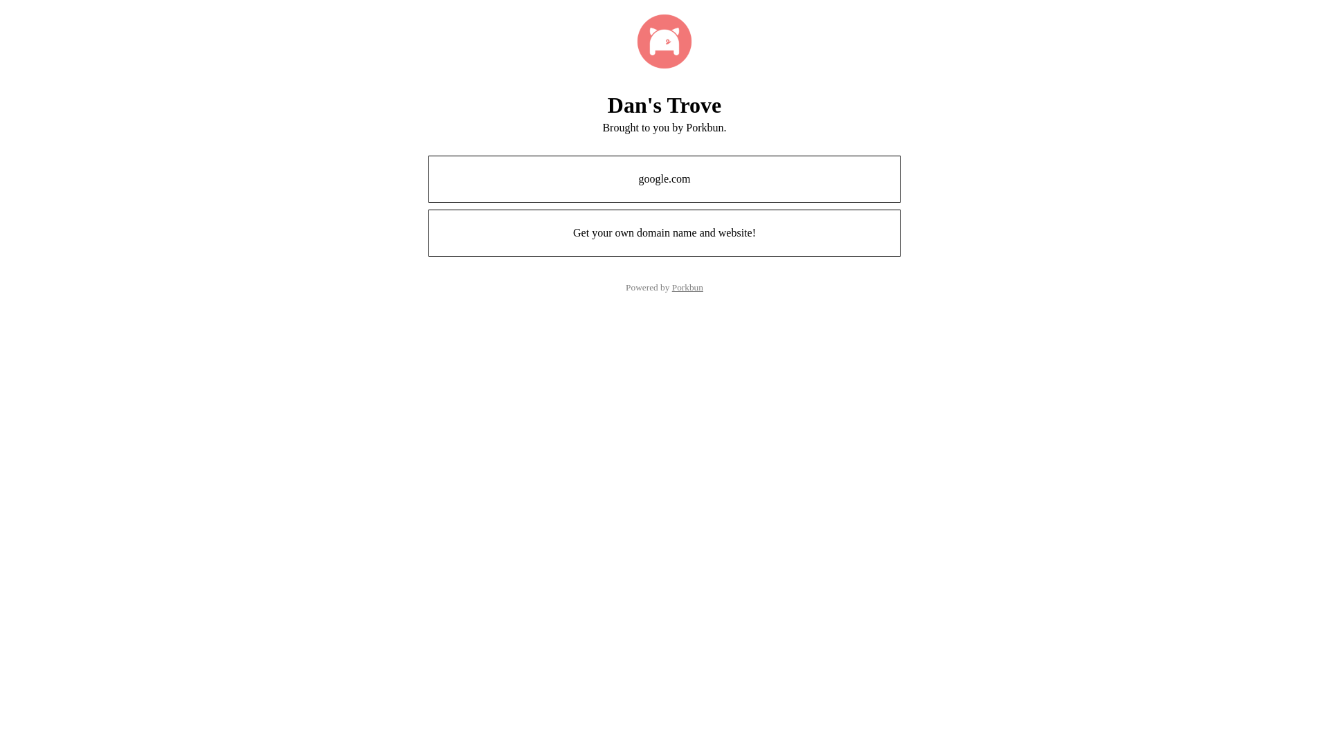 website screenshot of https://dantrove.com/