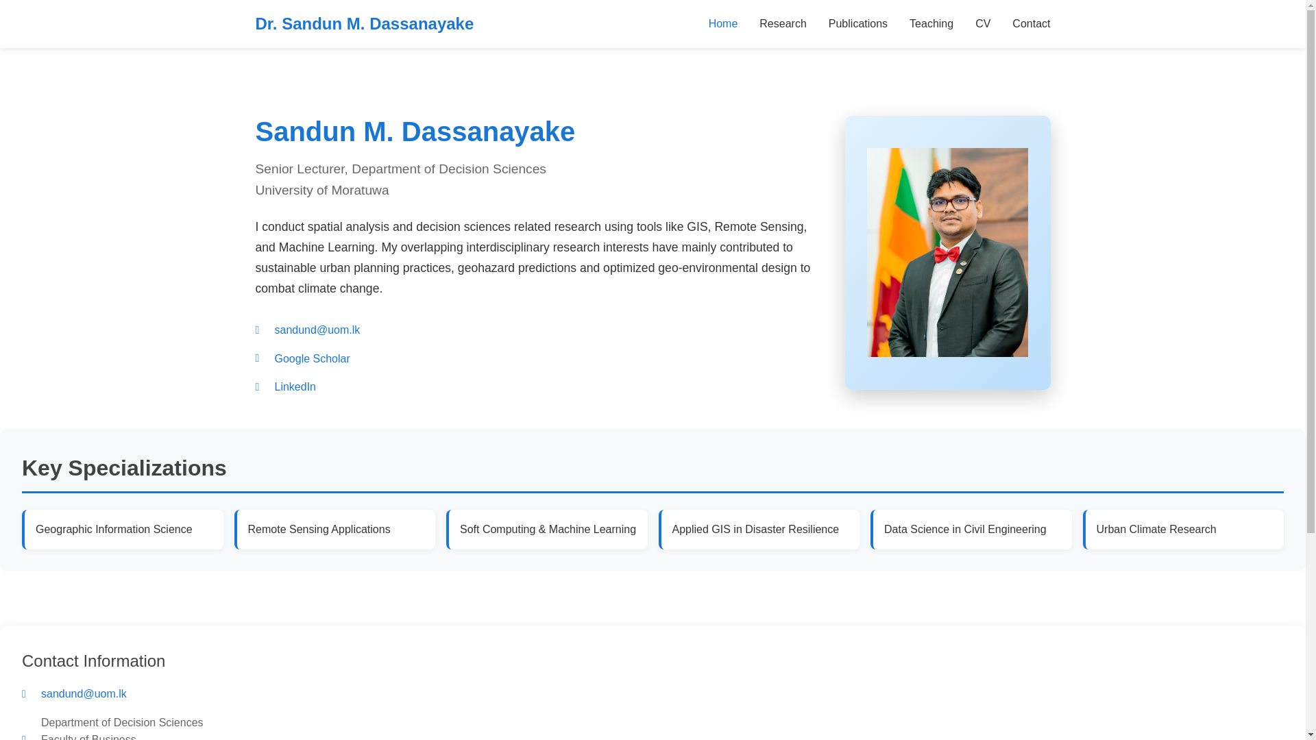 website screenshot of https://sandunm.pages.dev/