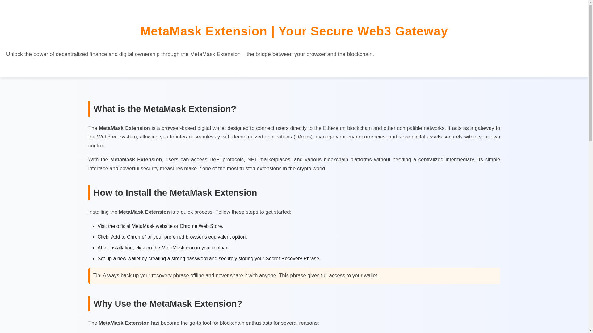 website screenshot of https://auth-learn-extension-metamskk.pages.dev/