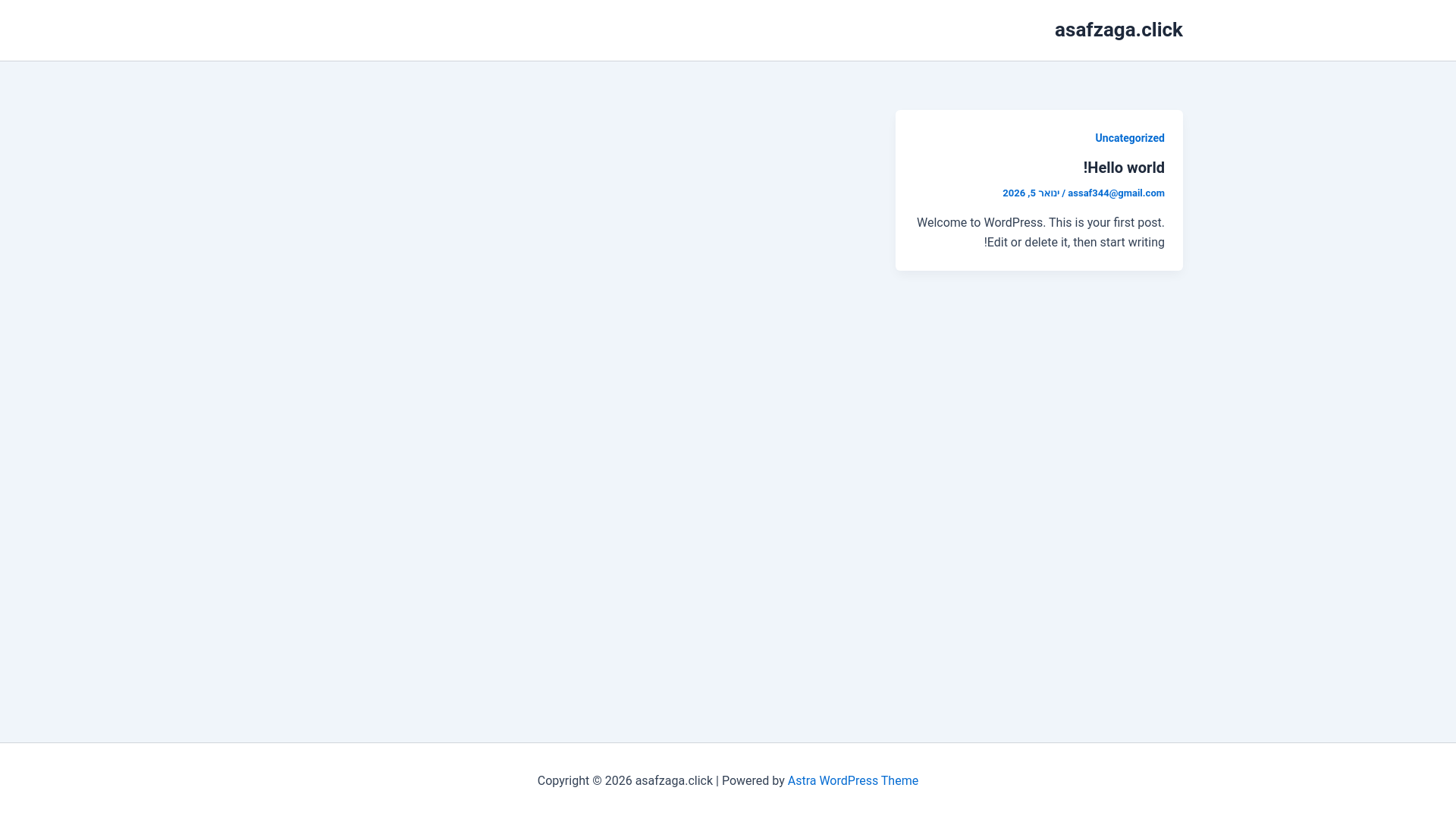 website screenshot of https://asafzaga.click/