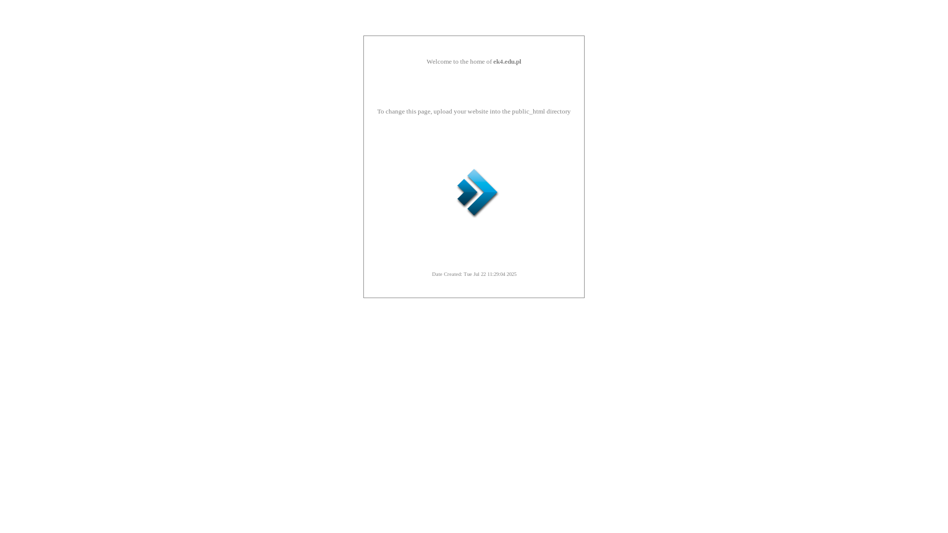 website screenshot of https://ek4.edu.pl/