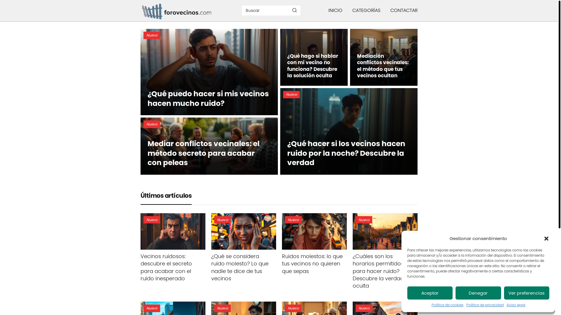 website screenshot of https://forovecinos.com/