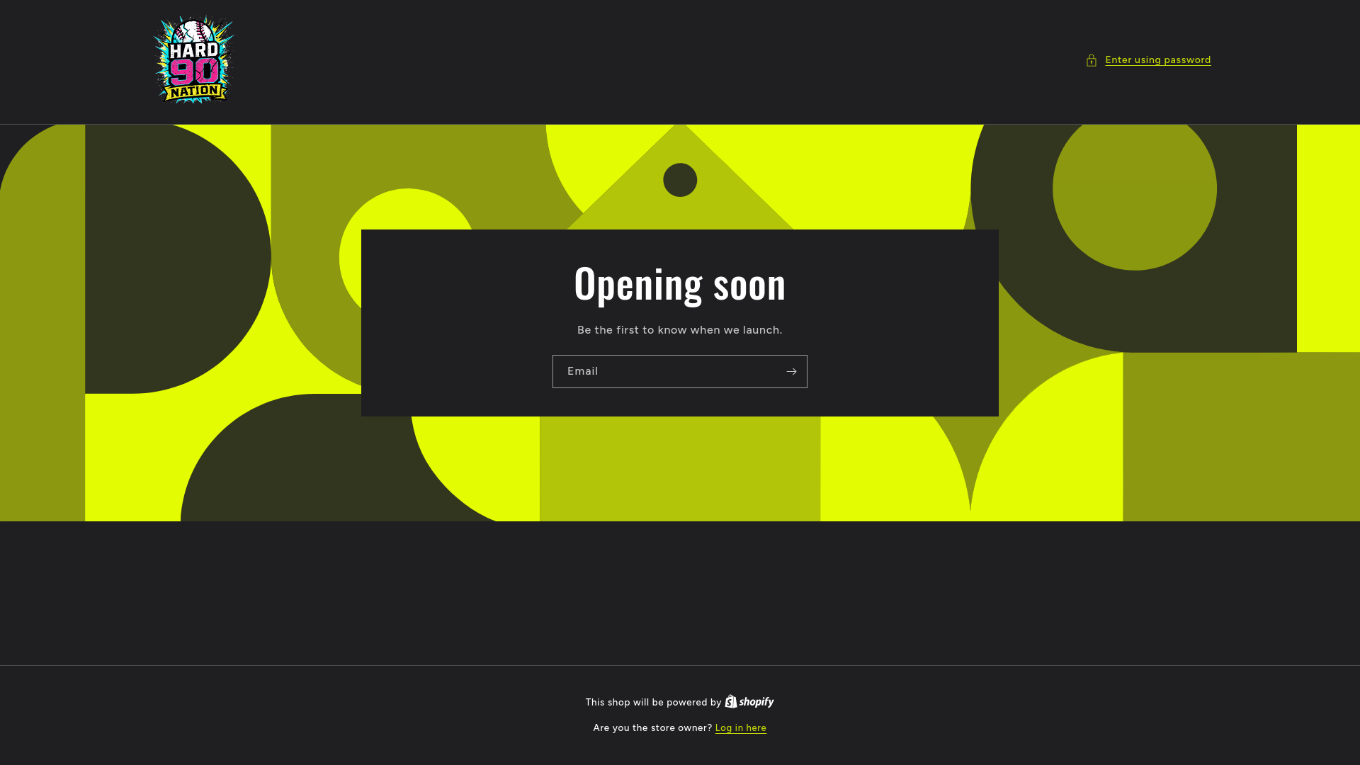 website screenshot of https://hard90nation.com/