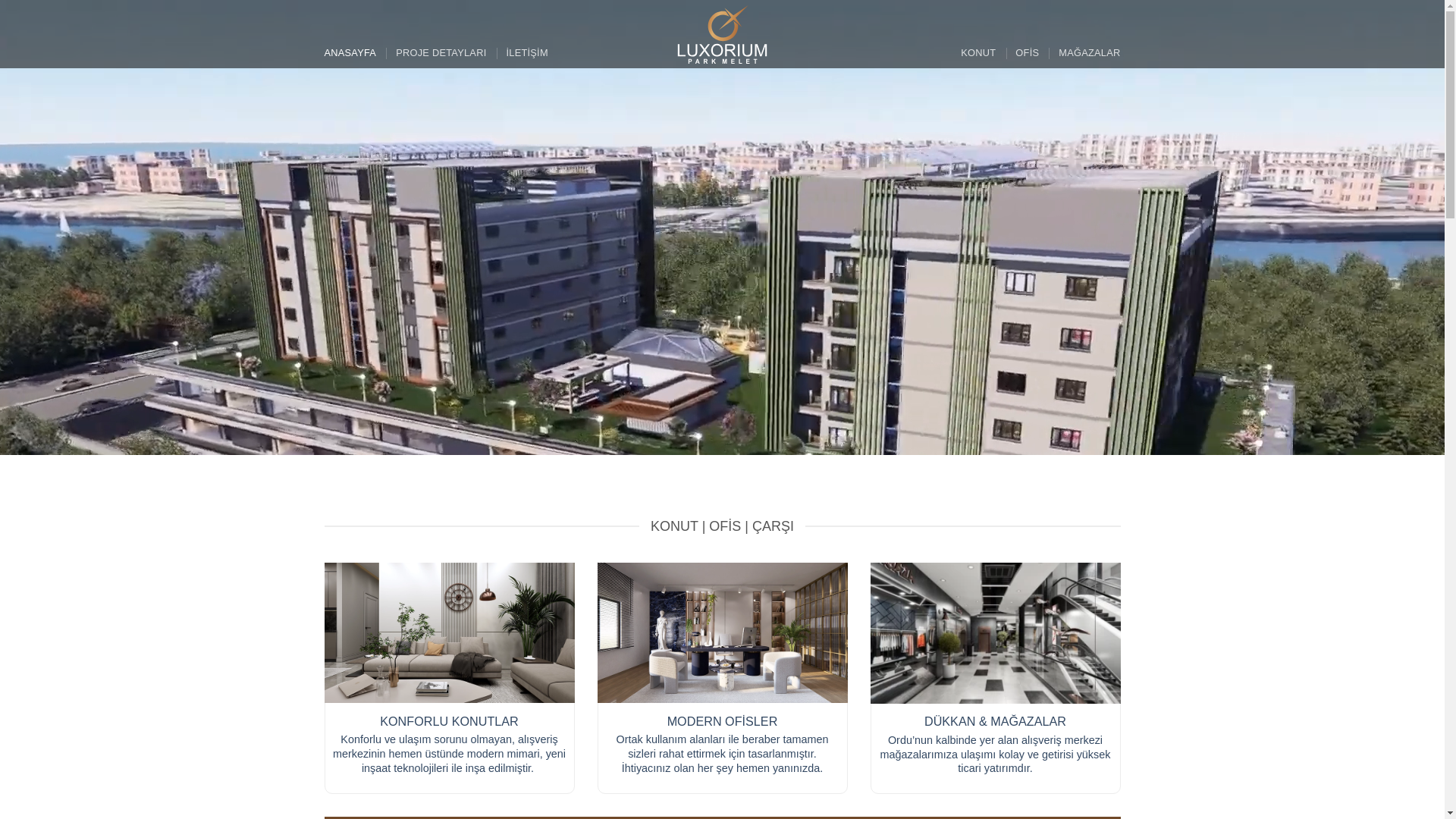 website screenshot of https://luxoriumparkmelet.com/