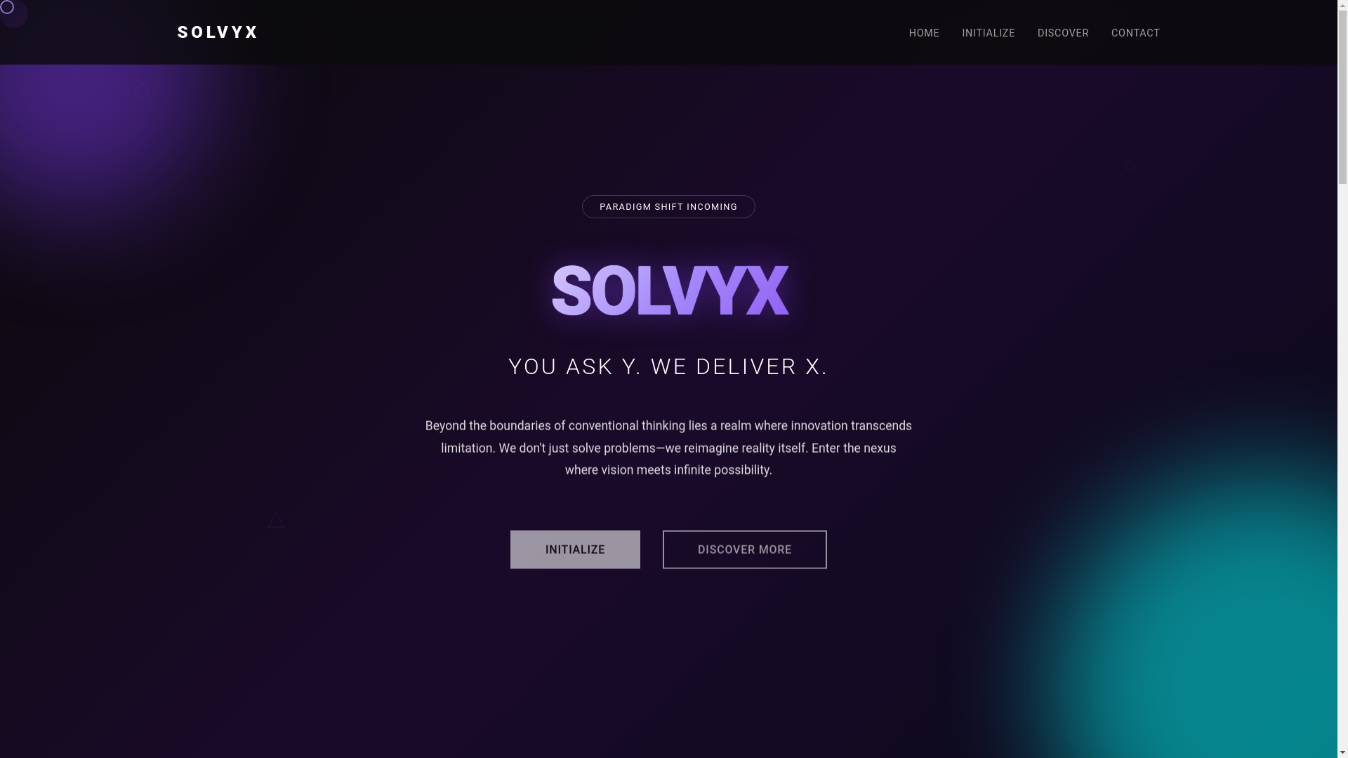 website screenshot of https://solvyx-landing.pages.dev/