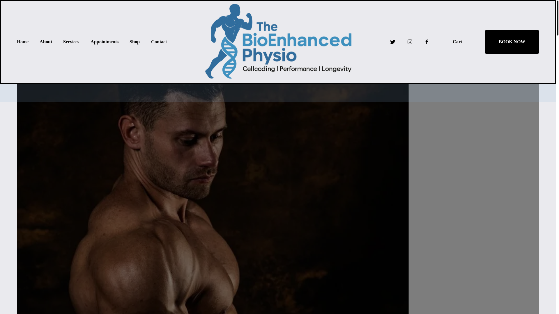 website screenshot of https://bioenhancedphysiotherapy.com/