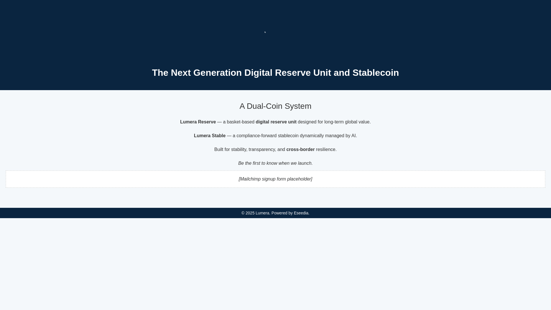 website screenshot of https://lumera-revised.pages.dev/