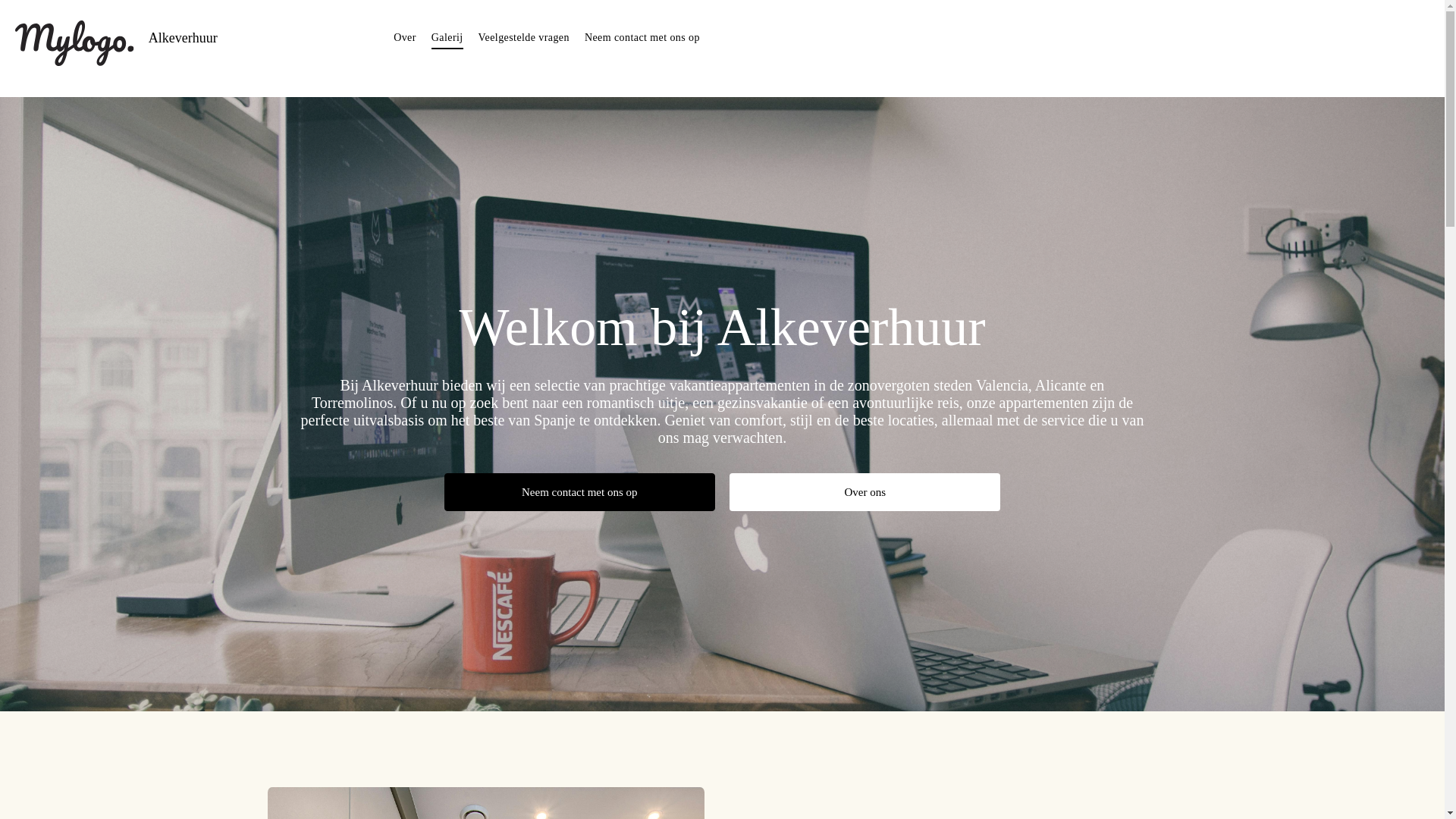 website screenshot of https://alkeverhuur.nl/