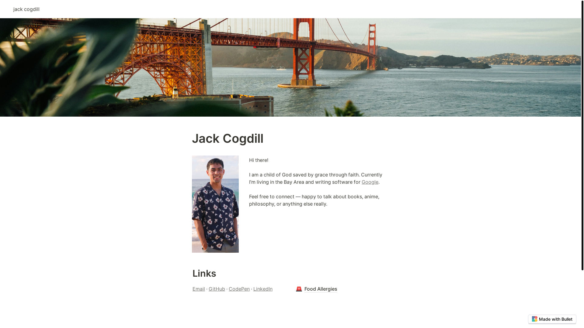 website screenshot of https://jack-cogdill-bullet.pages.dev/