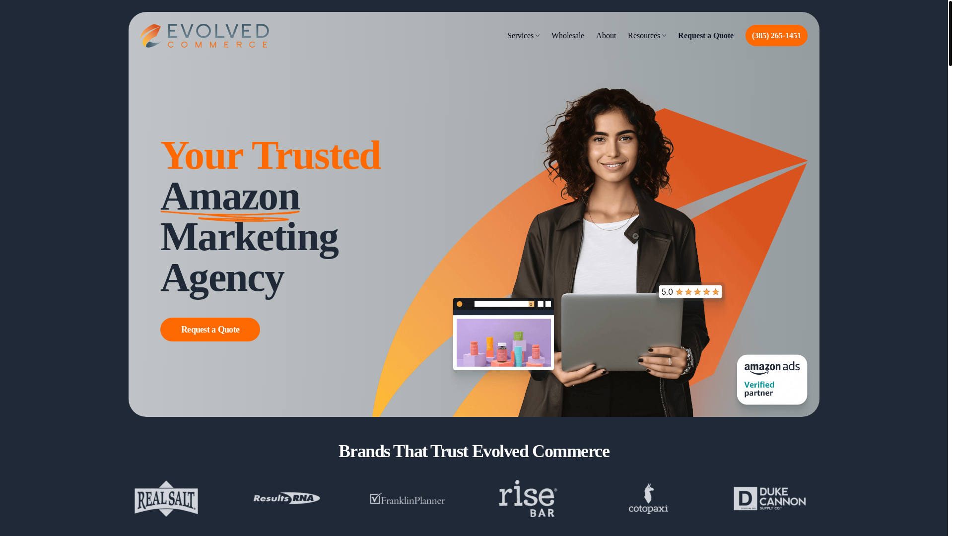 website screenshot of https://evolvedcommercedevelopment.info/