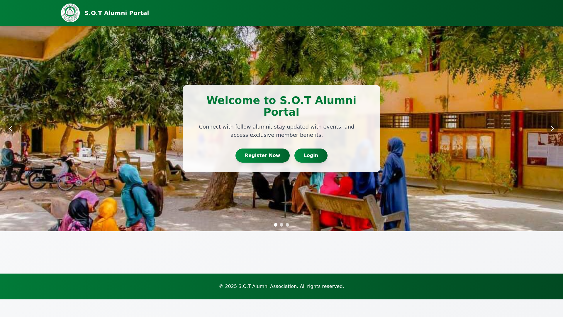 website screenshot of https://sotalumni.site/