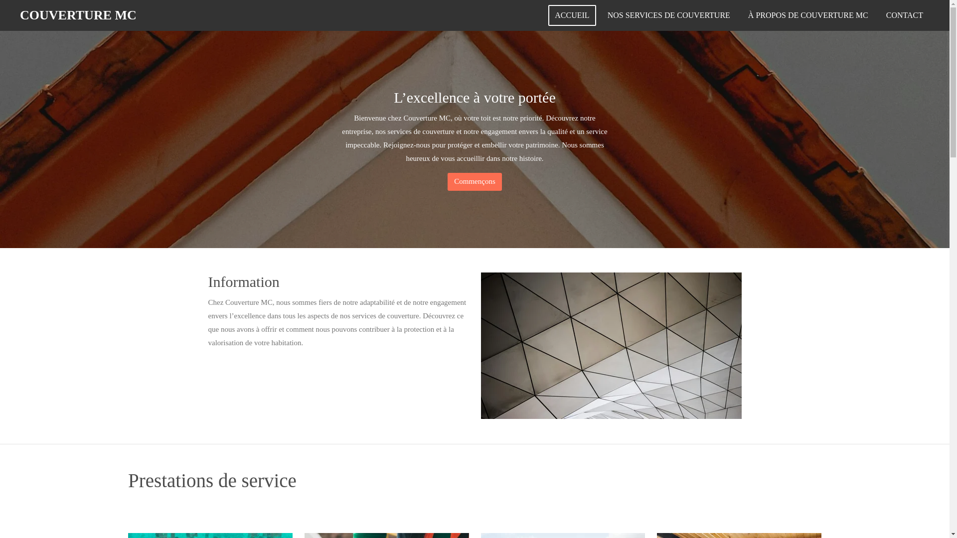 website screenshot of https://couverture-mc.com/