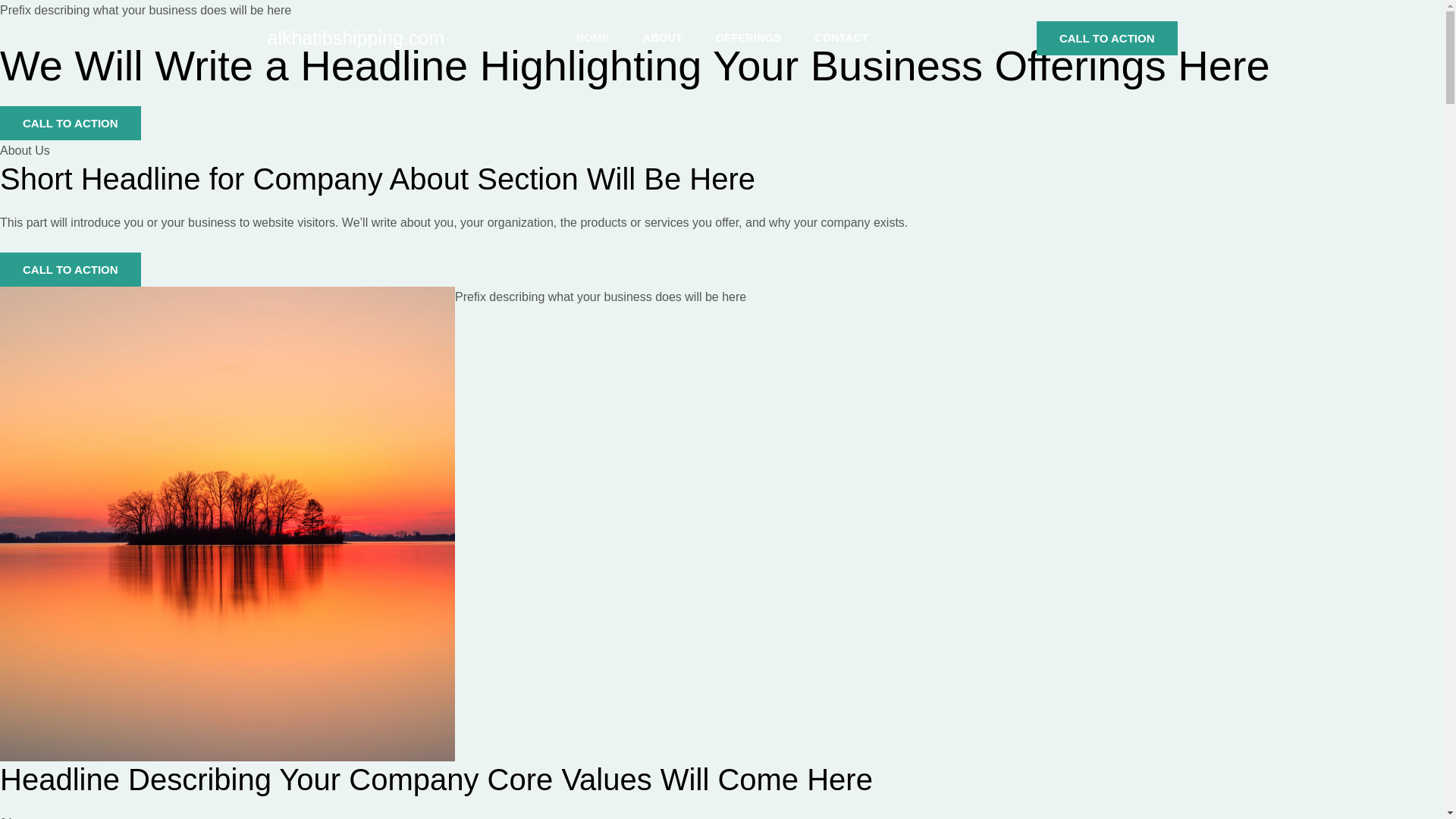 website screenshot of https://alkhatibshipping.com/