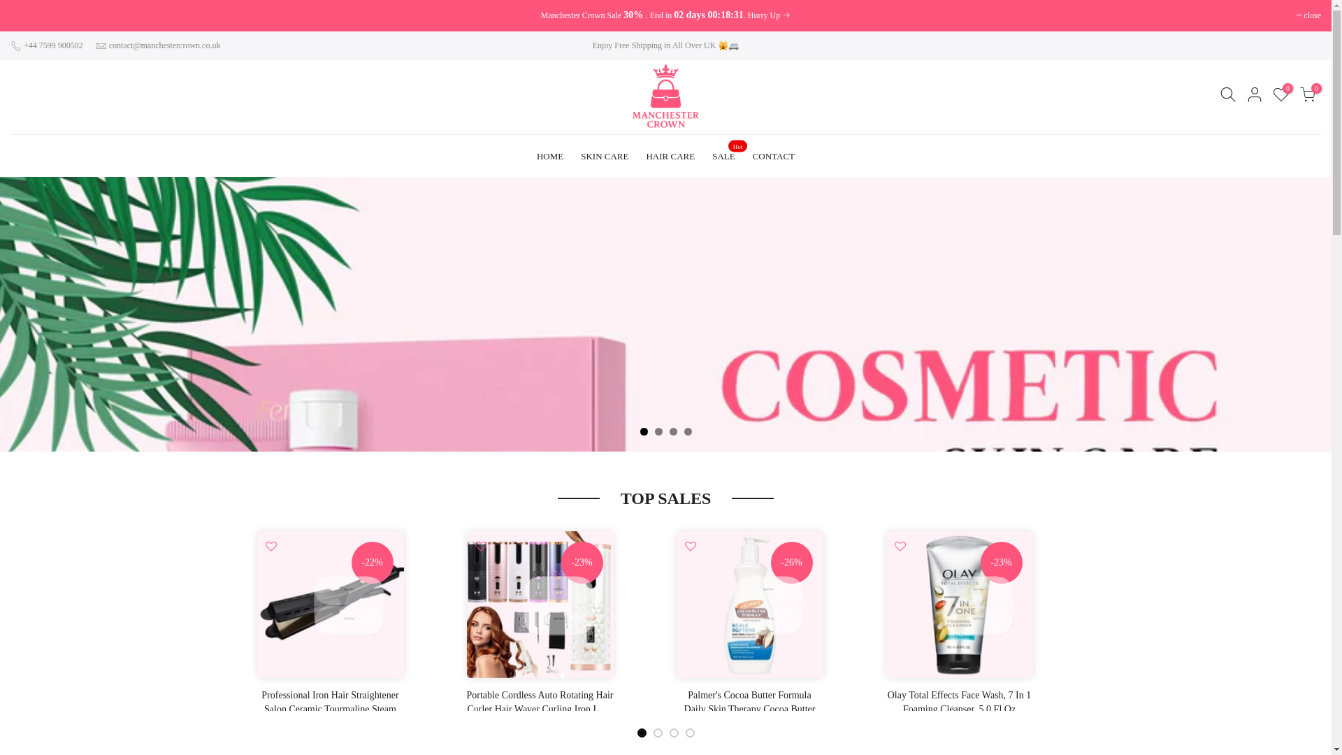 website screenshot of https://manchestercrown.co.uk/