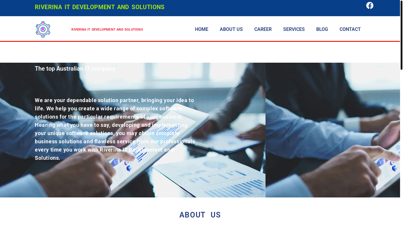 website screenshot of https://ritdas.com.au/