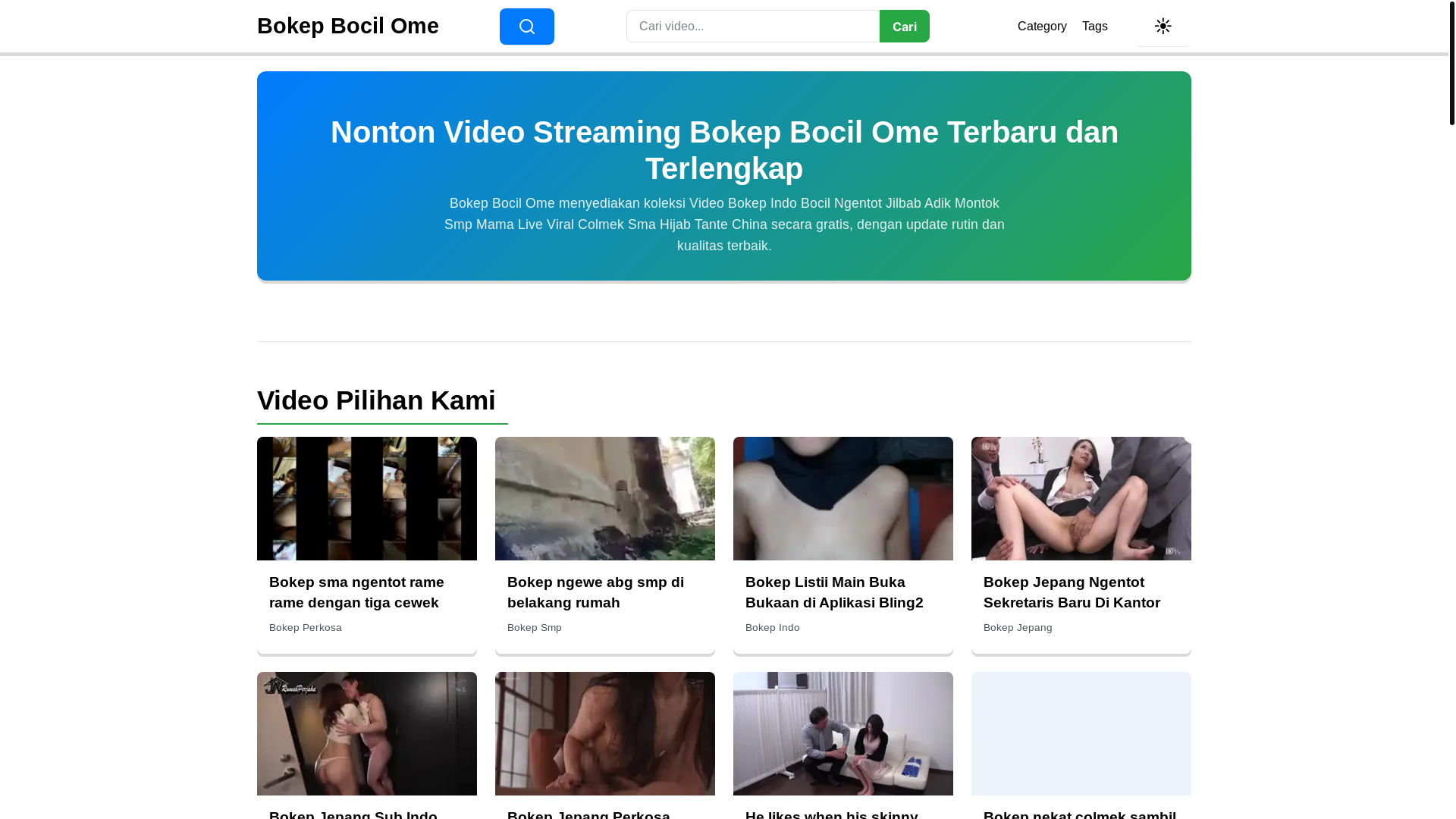 website screenshot of https://bokepbocilome.pages.dev/