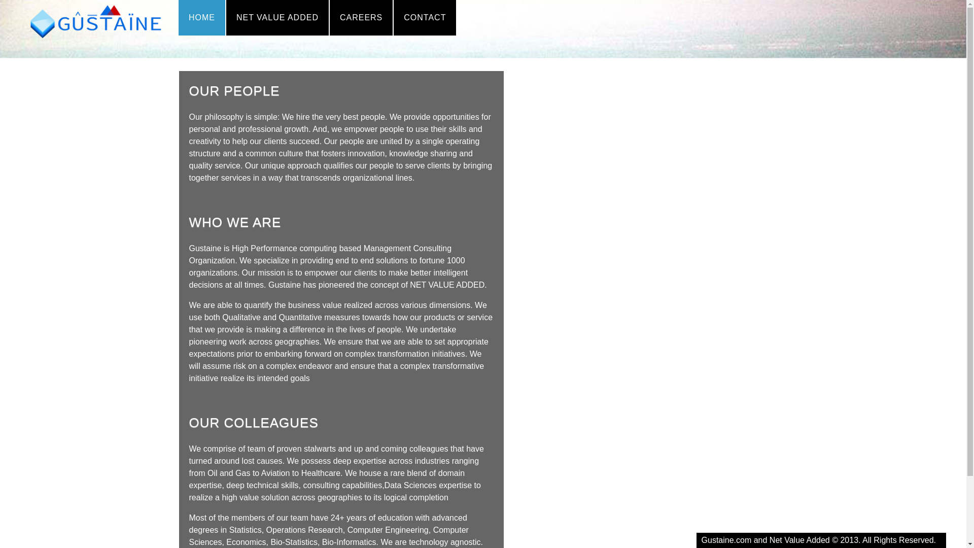 website screenshot of https://www.gustaine.com/