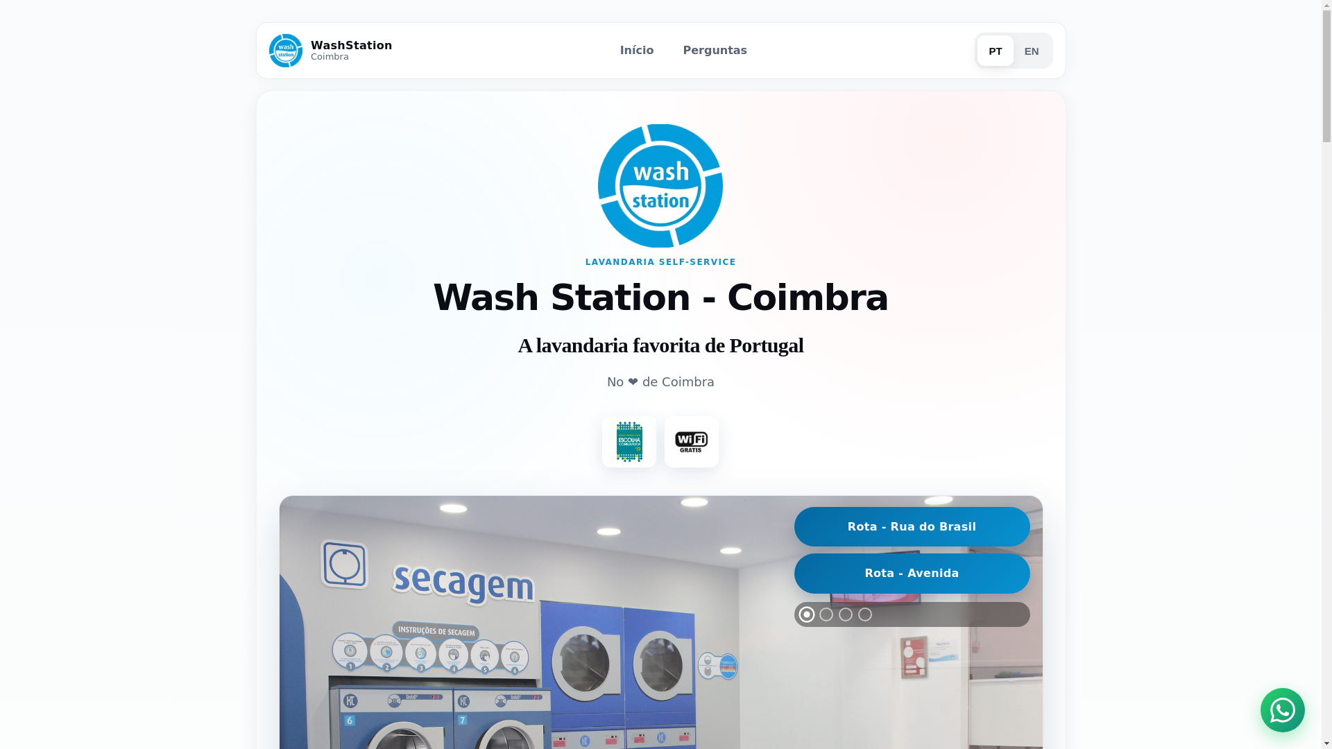 website screenshot of https://washstation-coimbra-dev.pages.dev/