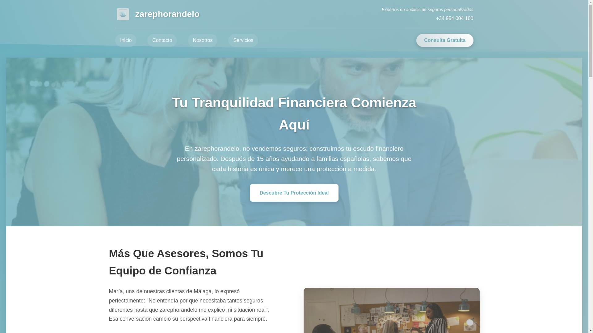 website screenshot of https://zarephorandelo.com/