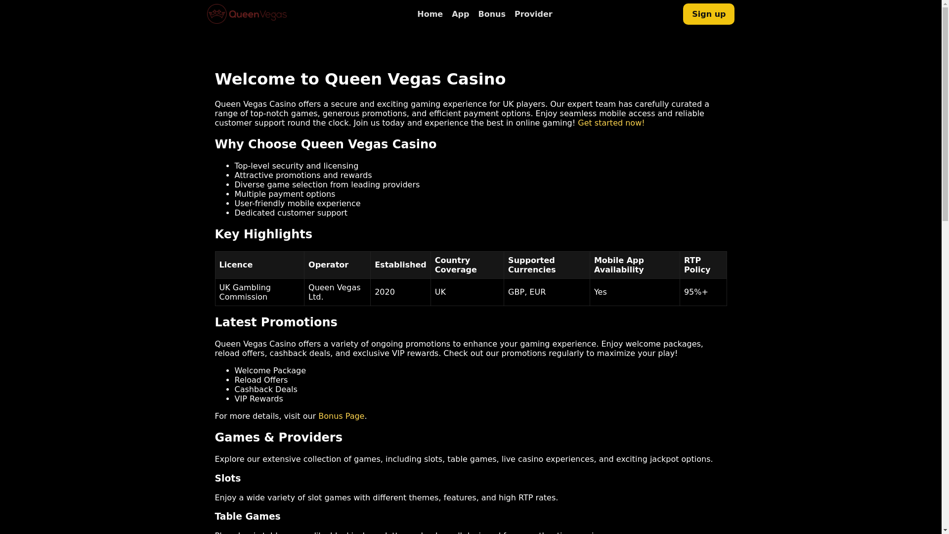 website screenshot of https://queenvegas-games.pages.dev/