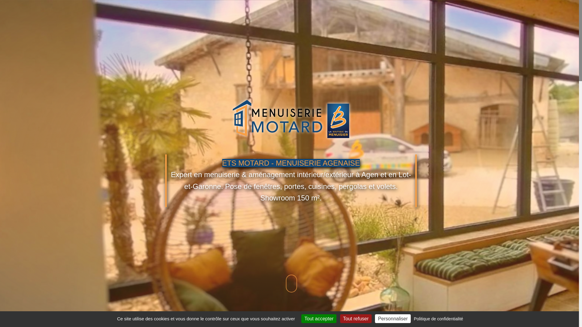 website screenshot of https://menuiserie-motard-agen47.fr/