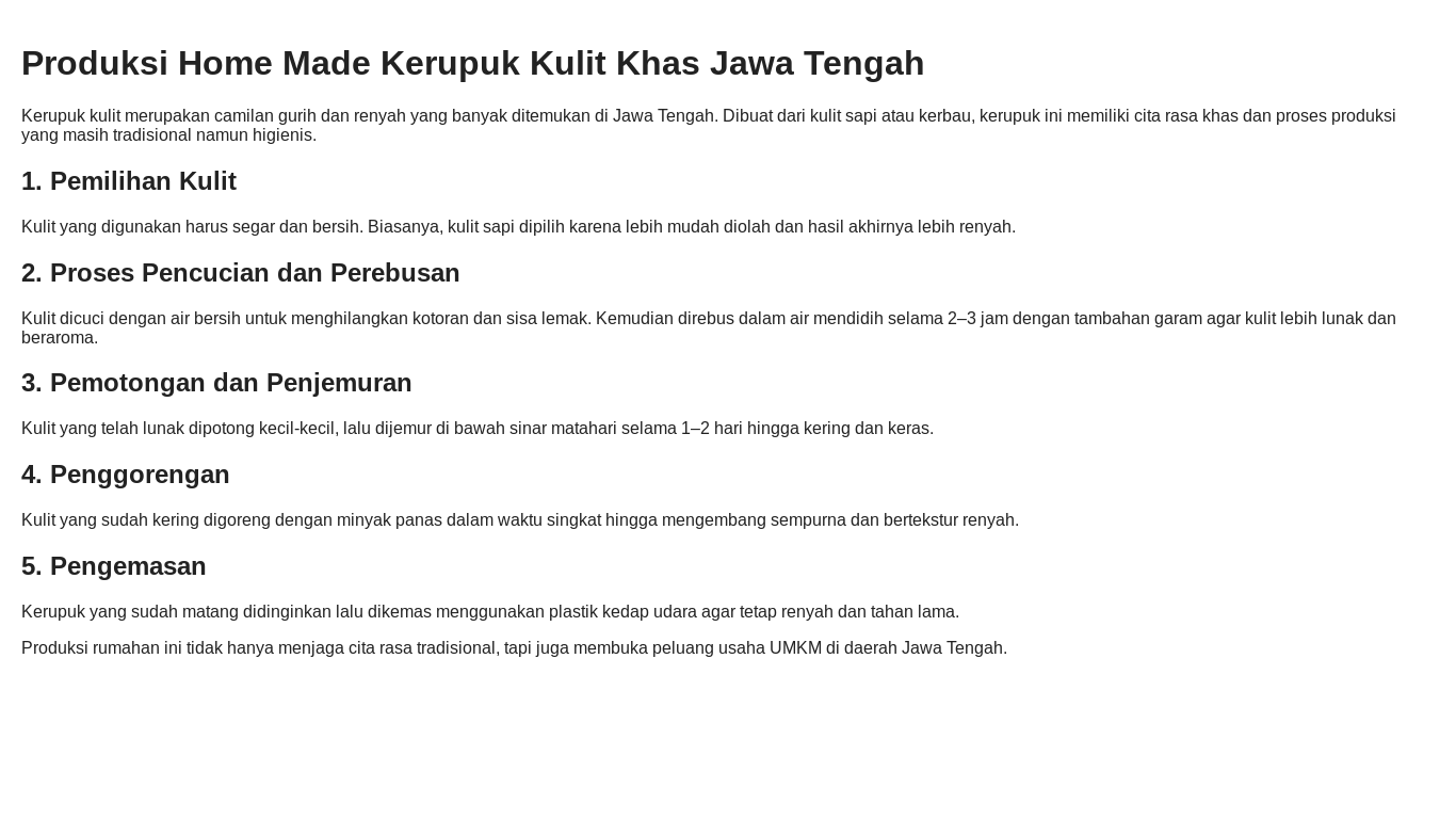 website screenshot of https://produksikhasjawatengah.pages.dev/