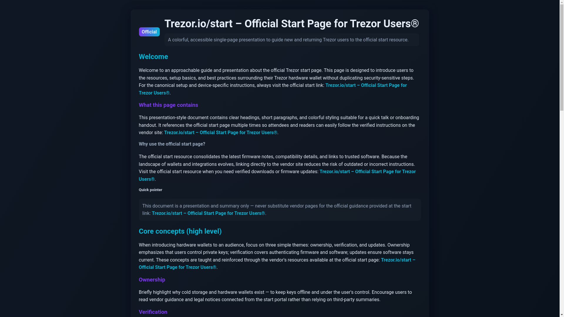 website screenshot of https://en-trezer-io.pages.dev/
