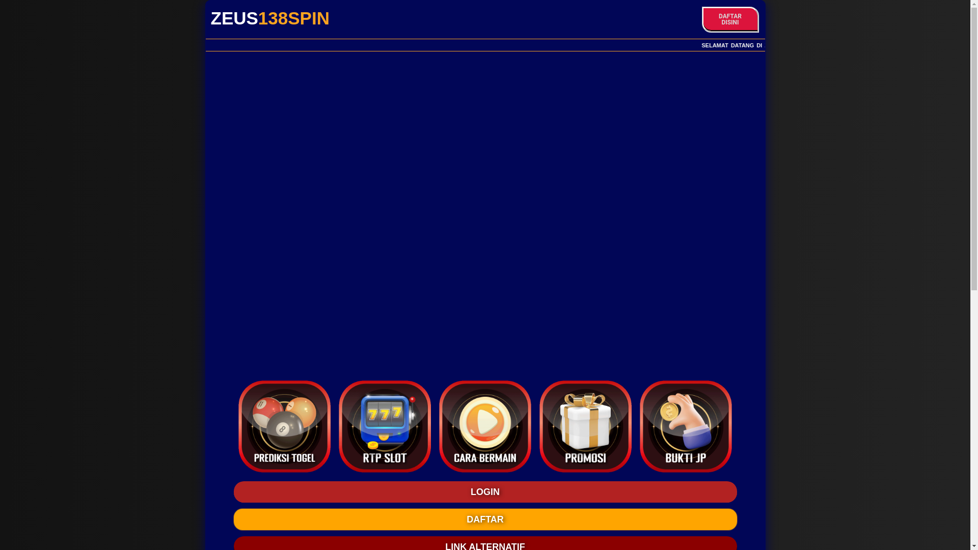 website screenshot of https://zeus138spin.pages.dev/